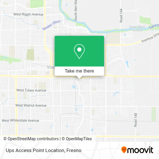 Ups Access Point Location map