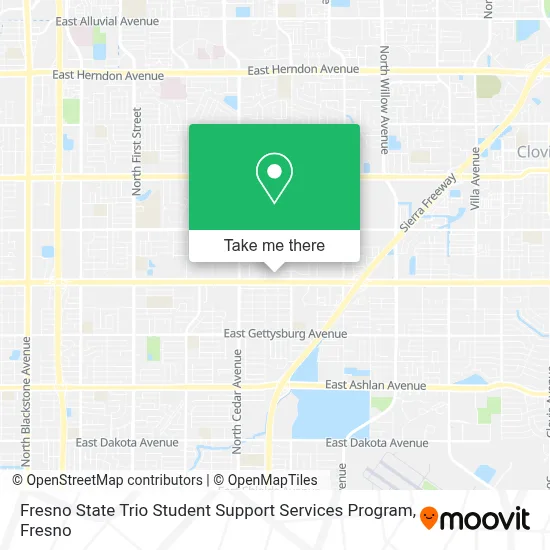 Fresno State Trio Student Support Services Program map