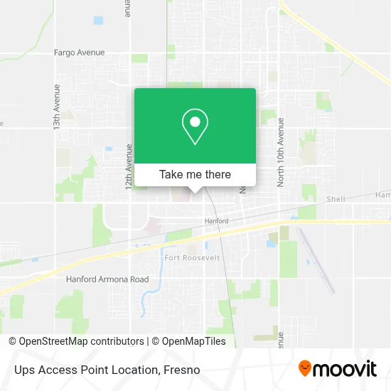 Ups Access Point Location map