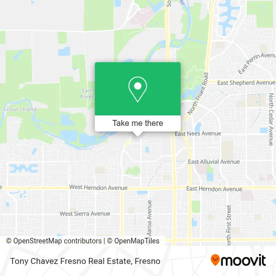 Tony Chavez Fresno Real Estate map