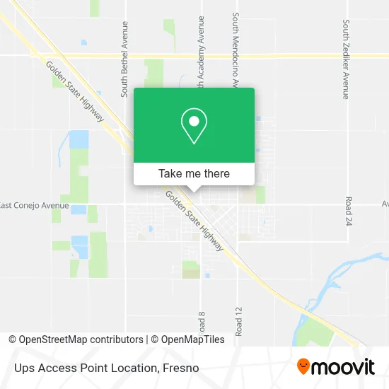 Ups Access Point Location map