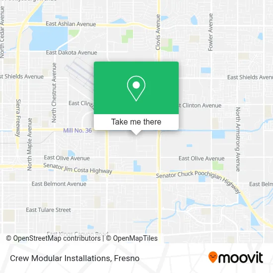 Crew Modular Installations map