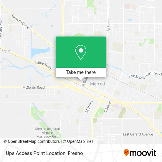 Ups Access Point Location map