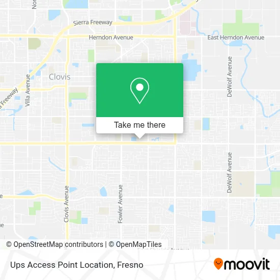 Ups Access Point Location map