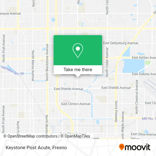 Keystone Post Acute map