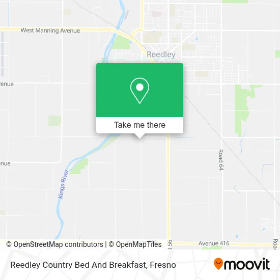 Reedley Country Bed And Breakfast map