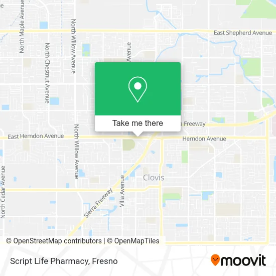 Script Life Pharmacy map
