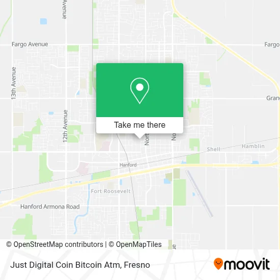 Just Digital Coin Bitcoin Atm map