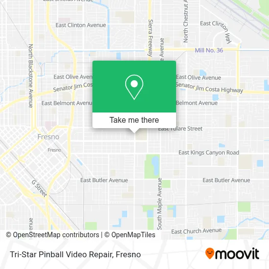 Tri-Star Pinball Video Repair map