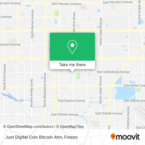 Just Digital Coin Bitcoin Atm map