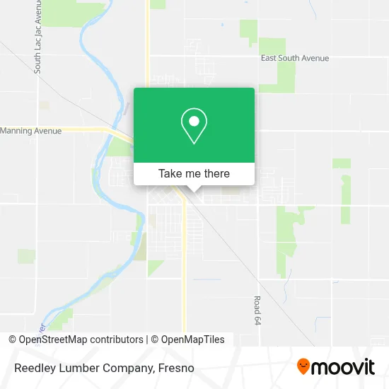 Reedley Lumber Company map