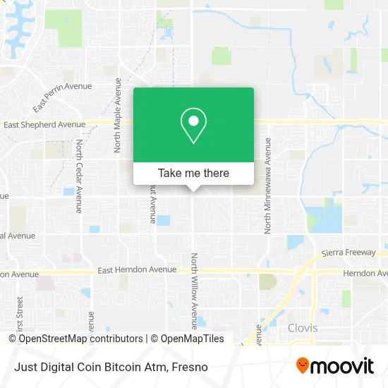 Just Digital Coin Bitcoin Atm map
