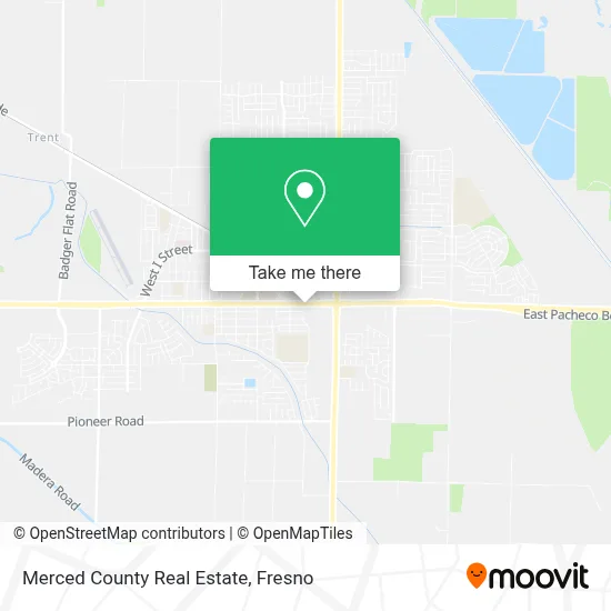 Merced County Real Estate map