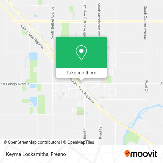 Keyme Locksmiths map