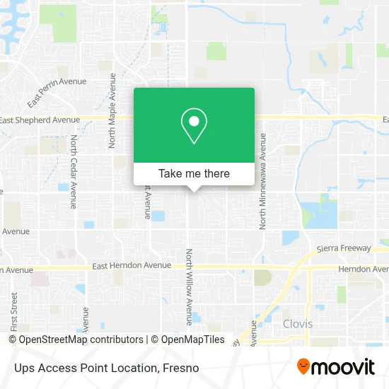 Ups Access Point Location map