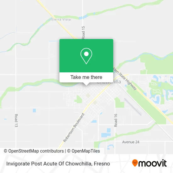 Invigorate Post Acute Of Chowchilla map