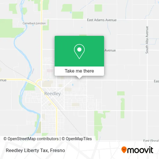 Reedley Liberty Tax map