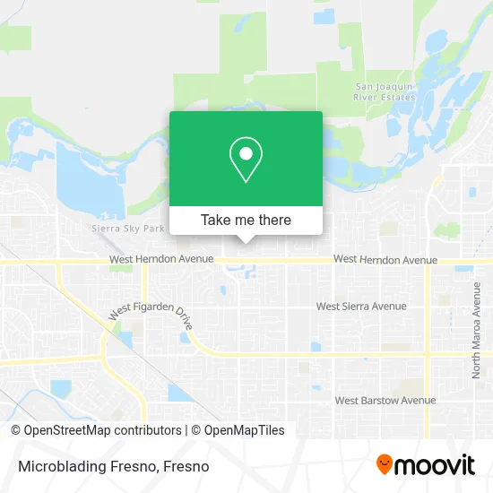 Microblading Fresno map