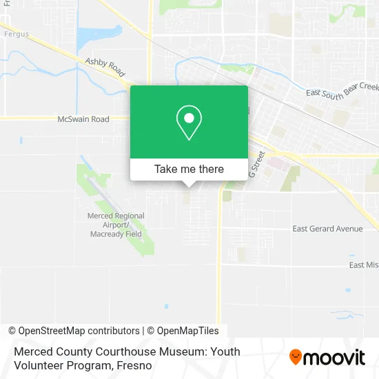 Merced County Courthouse Museum: Youth Volunteer Program map