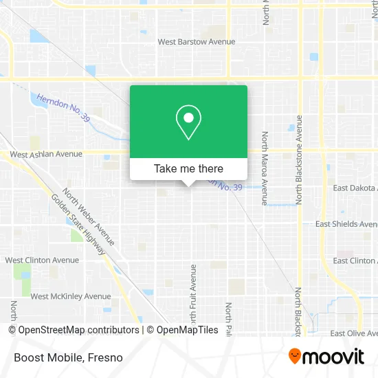 Boost Mobile map