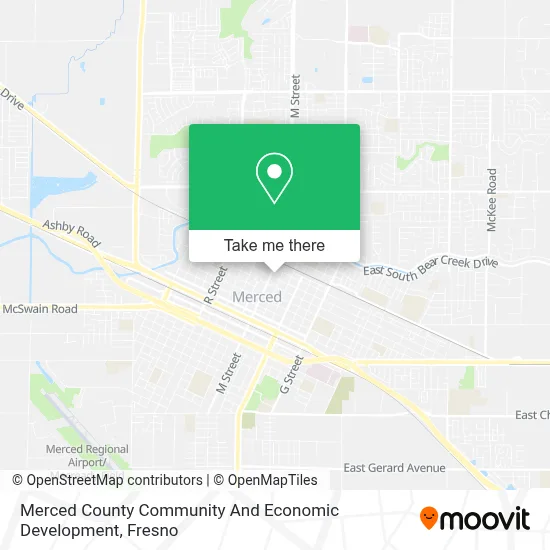 Merced County Community And Economic Development map