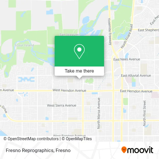 Fresno Reprographics map