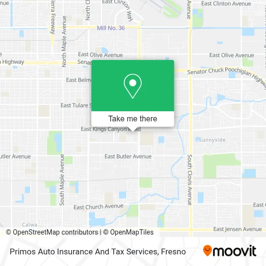 Primos Auto Insurance And Tax Services map