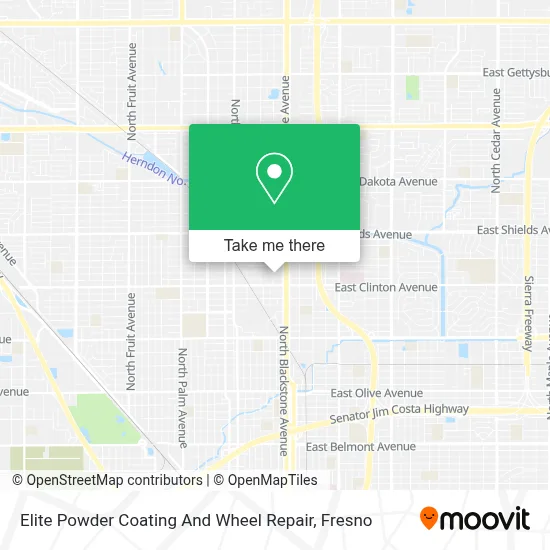 Elite Powder Coating And Wheel Repair map