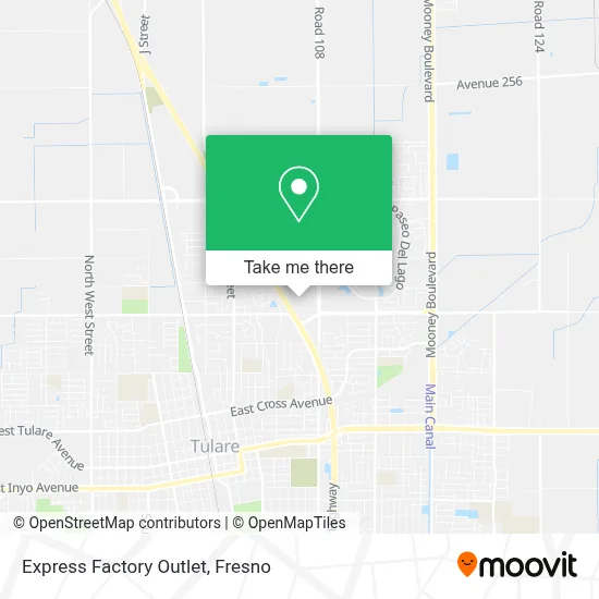 Express Factory Outlet map
