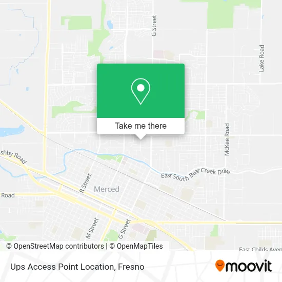 Ups Access Point Location map