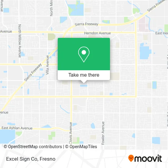 Excel Sign Co map