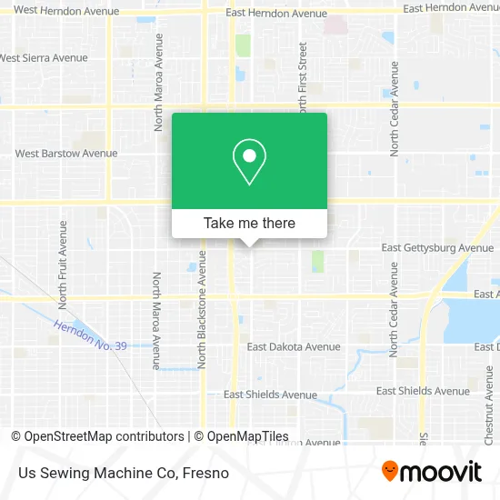 Us Sewing Machine Co map