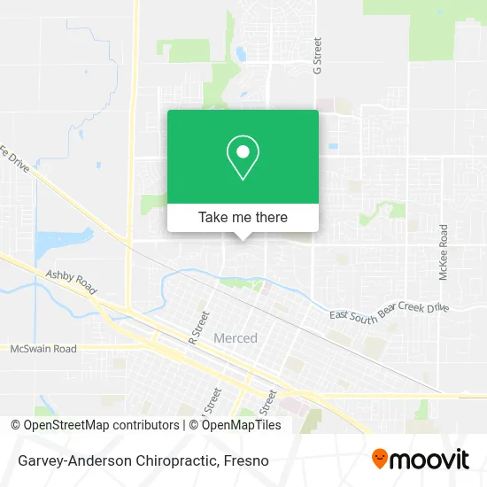 Garvey-Anderson Chiropractic map