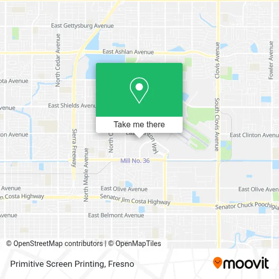 Primitive Screen Printing map