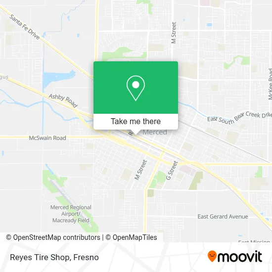Reyes Tire Shop map