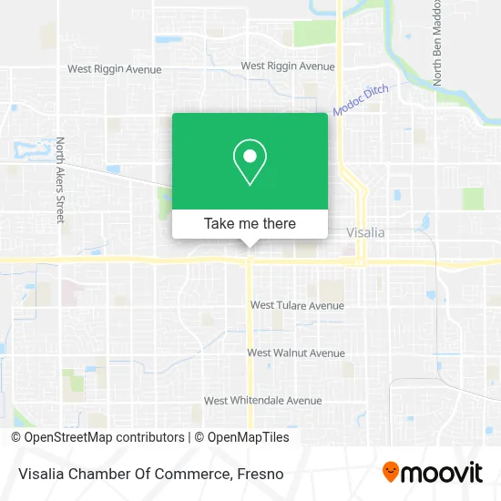 Visalia Chamber Of Commerce map