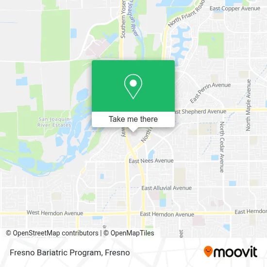 Fresno Bariatric Program map