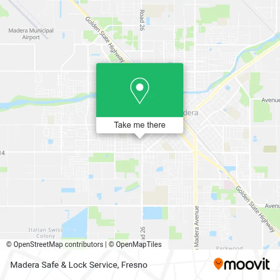 Madera Safe & Lock Service map