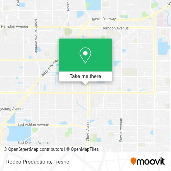 Rodeo Productions map