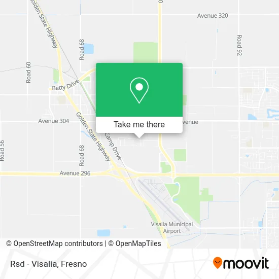 Rsd - Visalia map