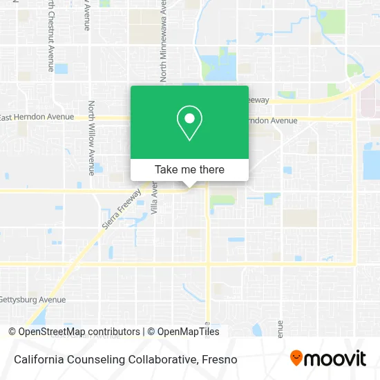 California Counseling Collaborative map