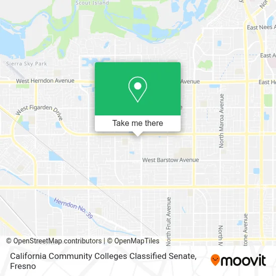 California Community Colleges Classified Senate map