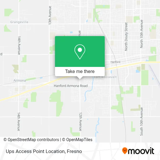 Ups Access Point Location map