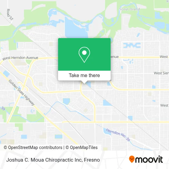Joshua C. Moua Chiropractic Inc map