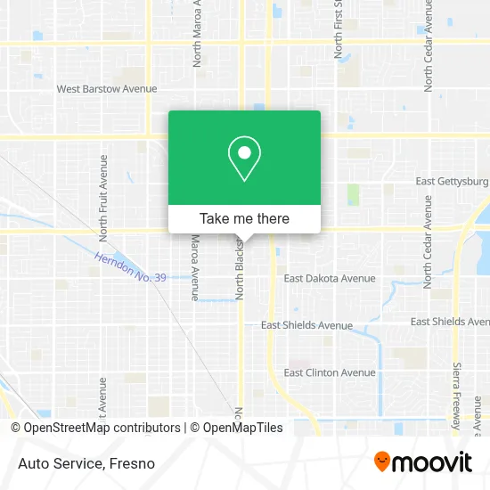 Auto Service map