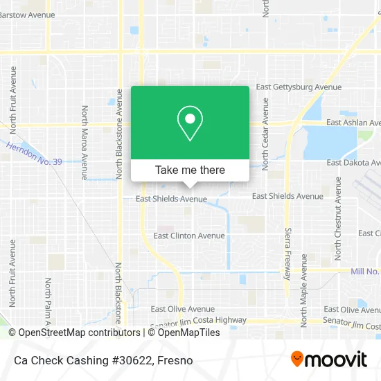 Ca Check Cashing #30622 map