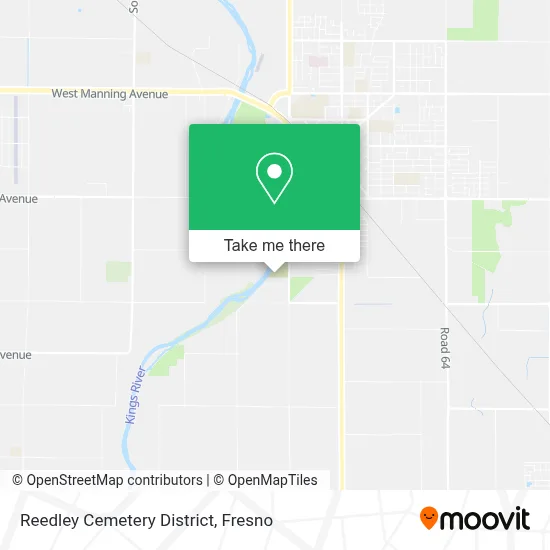 Reedley Cemetery District map