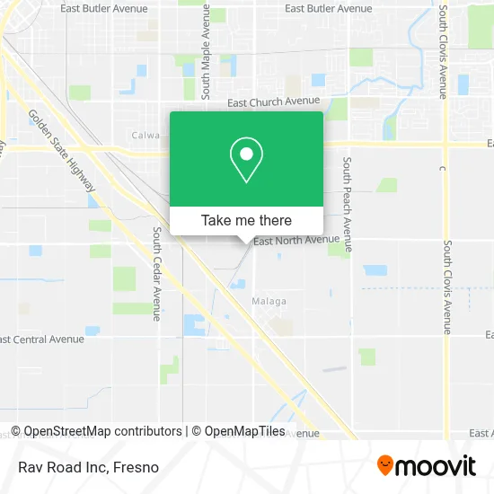Rav Road Inc map
