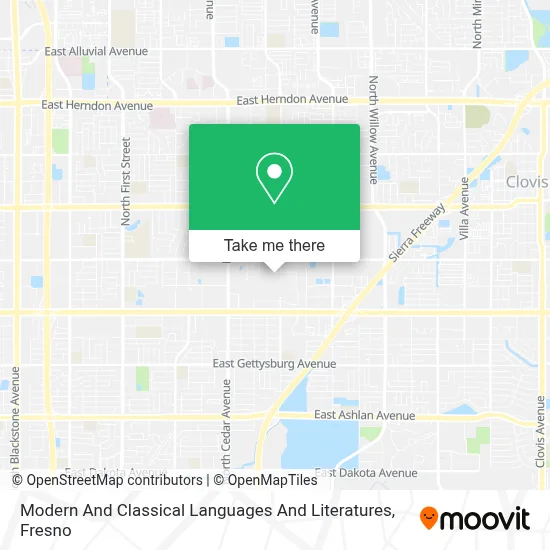 Modern And Classical Languages And Literatures map