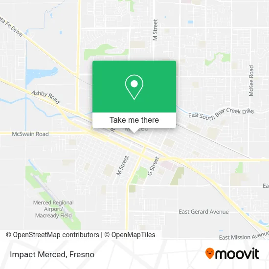 Impact Merced map